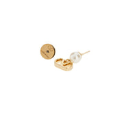 VALENTINO GARAVANI OS vlogo signature earring with pearl