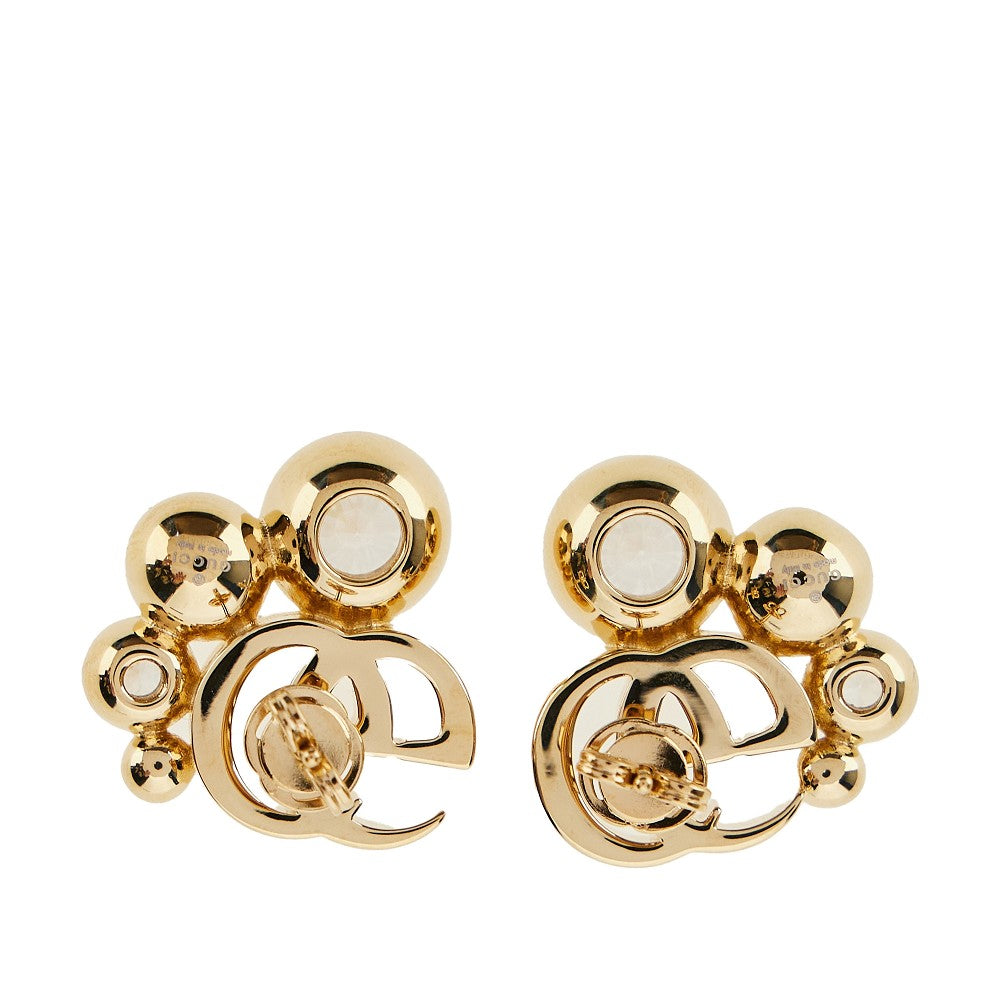 gg marmont earrings with zirconia
