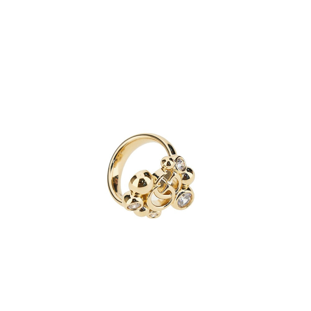 GUCCI L gg marmont ring with zirconia
