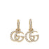 GUCCI OS gg marmont earrings with crystrals