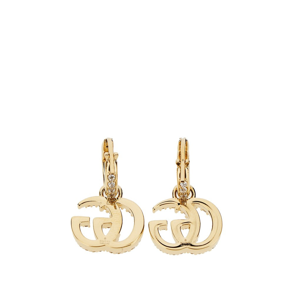 GUCCI OS gg marmont earrings with crystrals