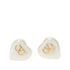 VALENTINO GARAVANI OS heart-shaped pearl vlogo signature earrings