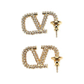 VALENTINO GARAVANI OS vlogo signature earrings with swarovski