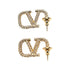 VALENTINO GARAVANI OS vlogo signature earrings with swarovski