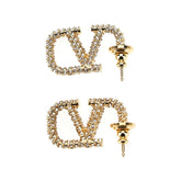 VALENTINO GARAVANI OS vlogo signature earrings with swarovski