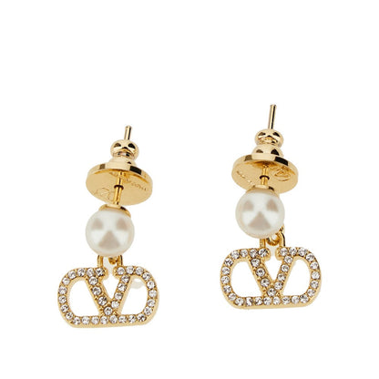 VALENTINO GARAVANI OS vlogo signature earring with pearl