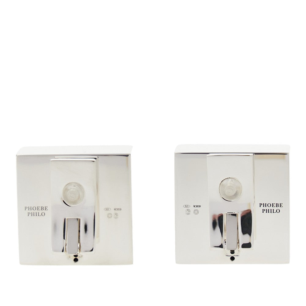 PHOEBE PHILO OS cube studs earrings