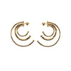 pierced solar hoops small earrings
