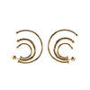pierced solar hoops small earrings