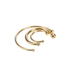pierced solar hoops small earrings