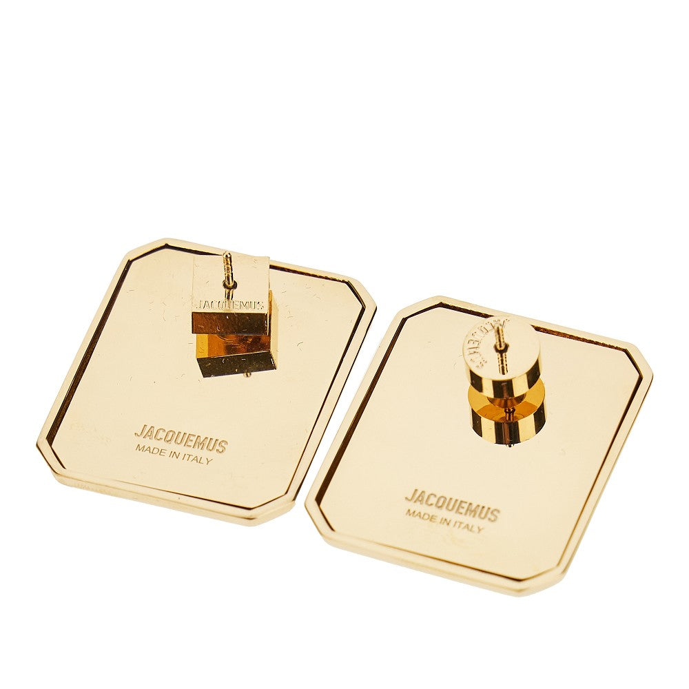 JACQUEMUS OS carré squared earrings