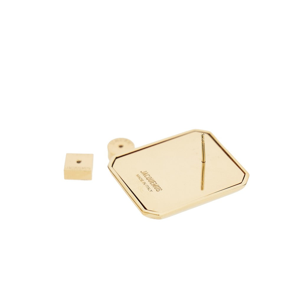 JACQUEMUS OS carré squared earrings