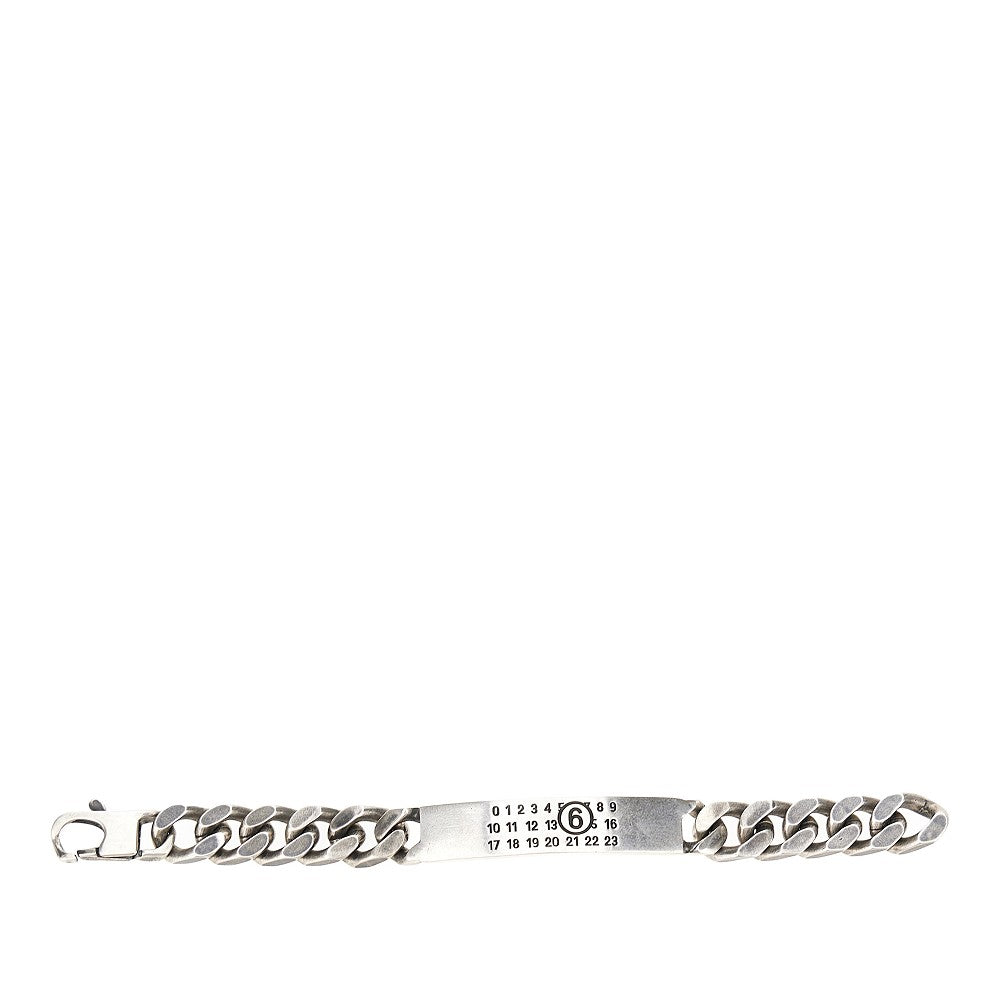 MM6 I logo plate bracelet