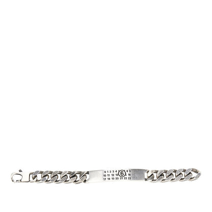 MM6 I logo plate bracelet