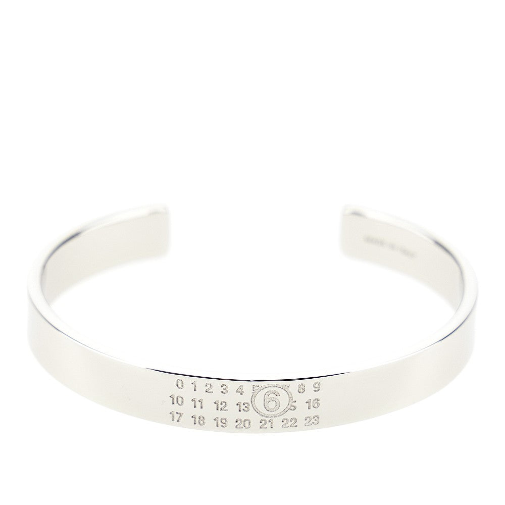 MM6 I numeric cuff bracelet