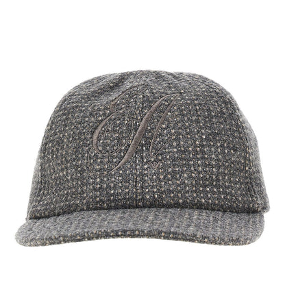 EMPORIO ARMANI 58 wool-blend baseball hat with embroidery