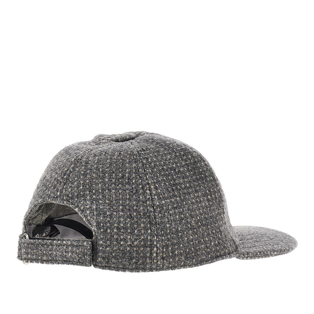 EMPORIO ARMANI 58 wool-blend baseball hat with embroidery