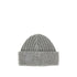 EMPORIO ARMANI S wool beanie hat with logo embroidery
