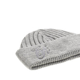 EMPORIO ARMANI S wool beanie hat with logo embroidery