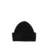 EMPORIO ARMANI M wool beanie hat with logo embroidery