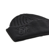 EMPORIO ARMANI M wool beanie hat with logo embroidery