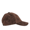 suede leather baseball cap with ea logo