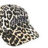 leopard-print organic cotton baseball hat
