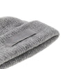 knitted beanie hat with gros-grain logo