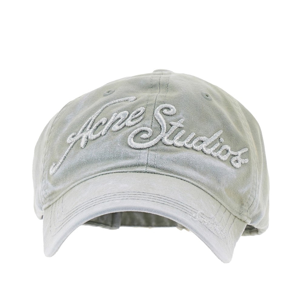 ACNE OS washed-out baseball cap with logo embroidery