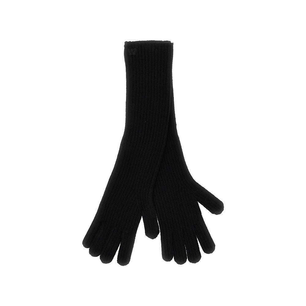 MAX MARA WEEKEND OS long cashmere gloves with embroidery