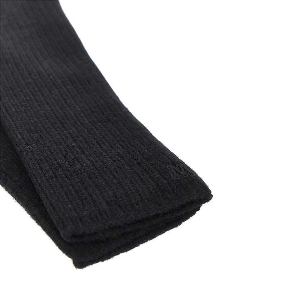 long cashmere gloves with embroidery