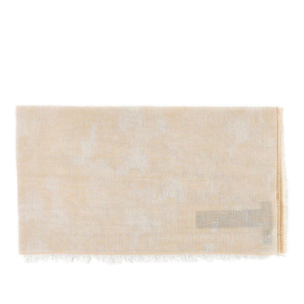 viscose and linen-blend scarf