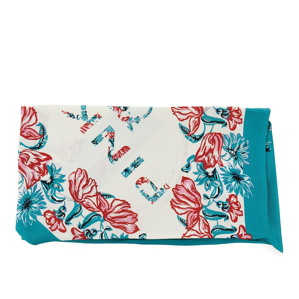 PINKO OS viscose and silk triangular scarf