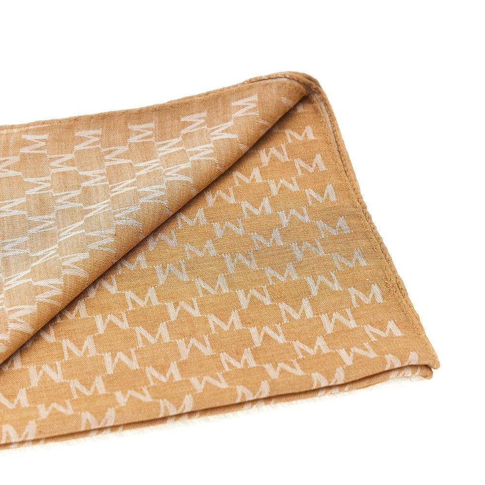 jacquard silk-blend scarf