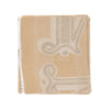 jacquard linen-blend scarf