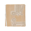 jacquard linen-blend scarf