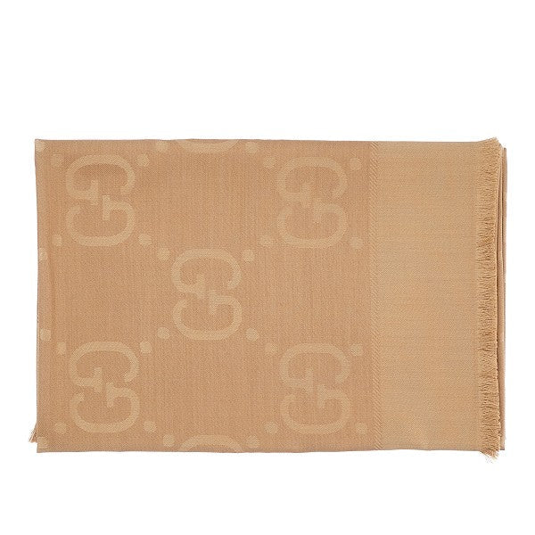 gg jacquard wool and silk scarf