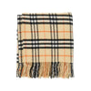 check wool and cashmere cape