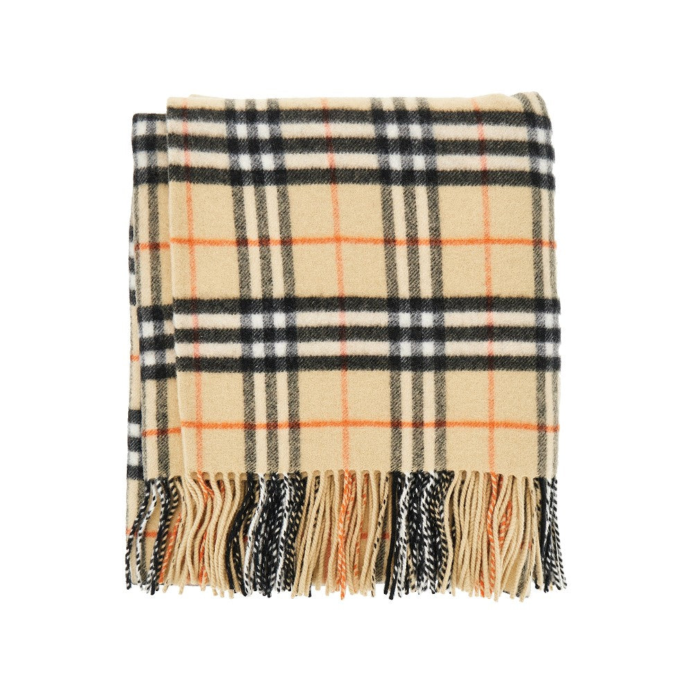 BURBERRY OS check wool and cashmere cape
