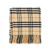 BURBERRY OS check wool and cashmere cape