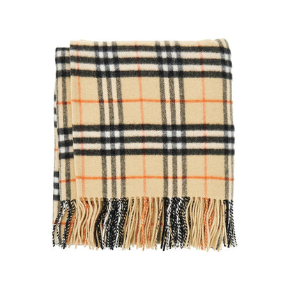 BURBERRY OS check wool and cashmere cape
