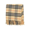 check wool and cashmere cape