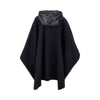 wool cloth cape with nylon hood