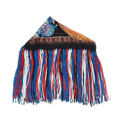 fringed silk scarf