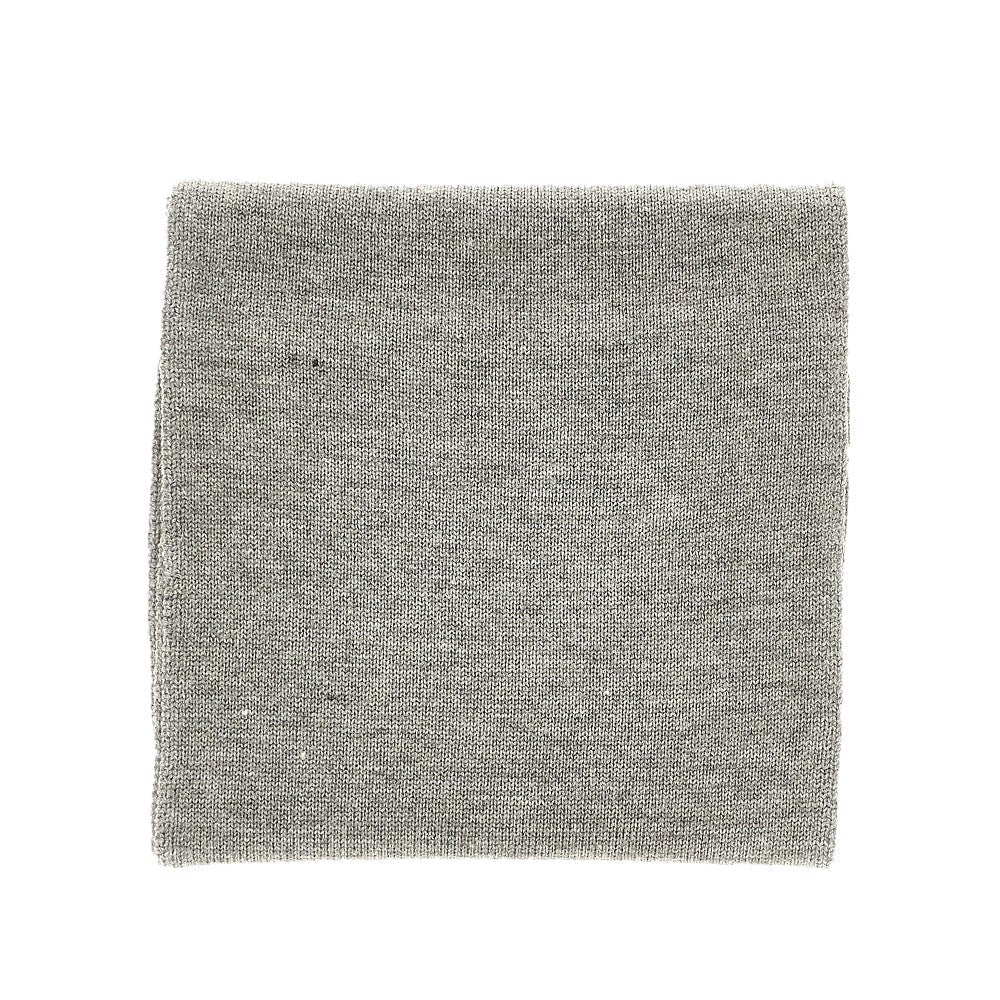 EMPORIO ARMANI OS wool scarf with logo embroidery