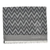 viscose-blend scarf with chevron motif