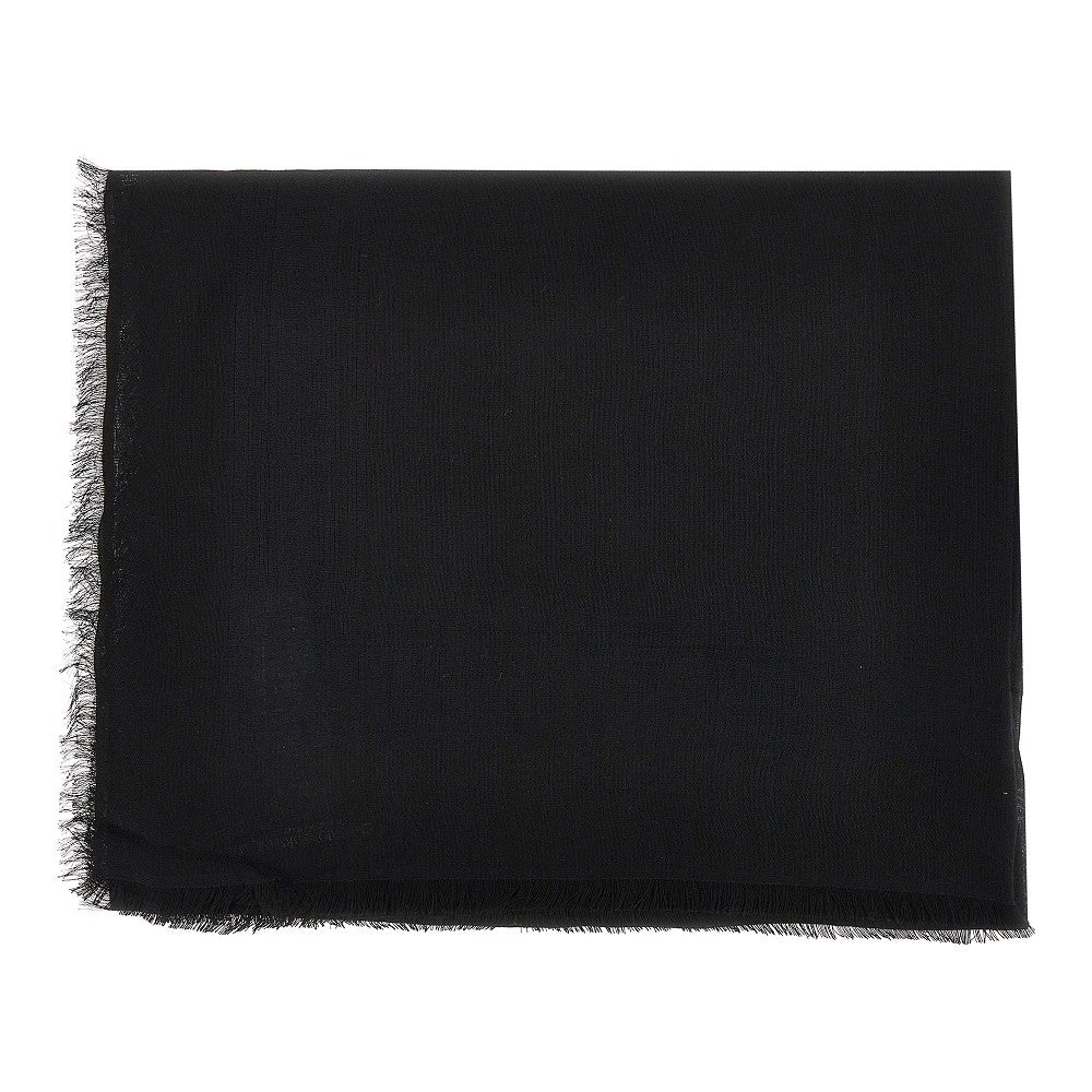 jacquard logo modal-blend shawl