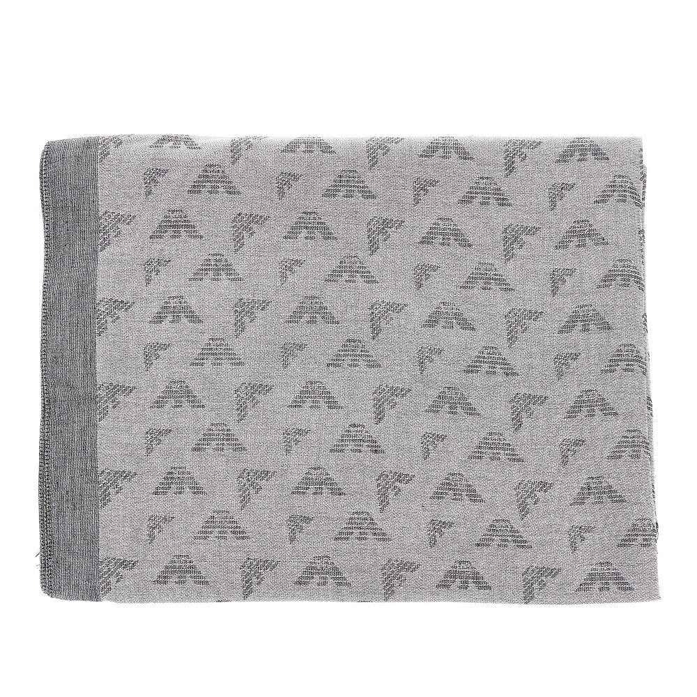 viscose-blend scarf with eagle motif