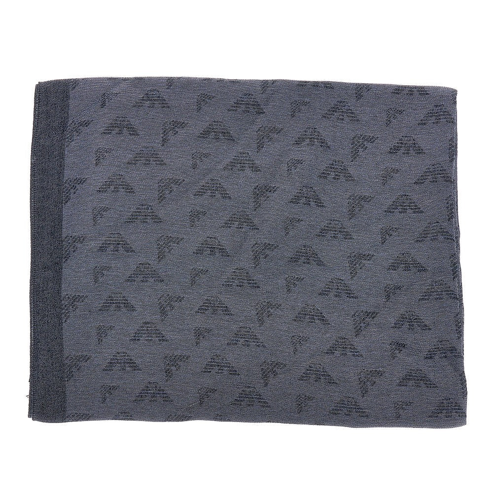 viscose-blend scarf with eagle motif