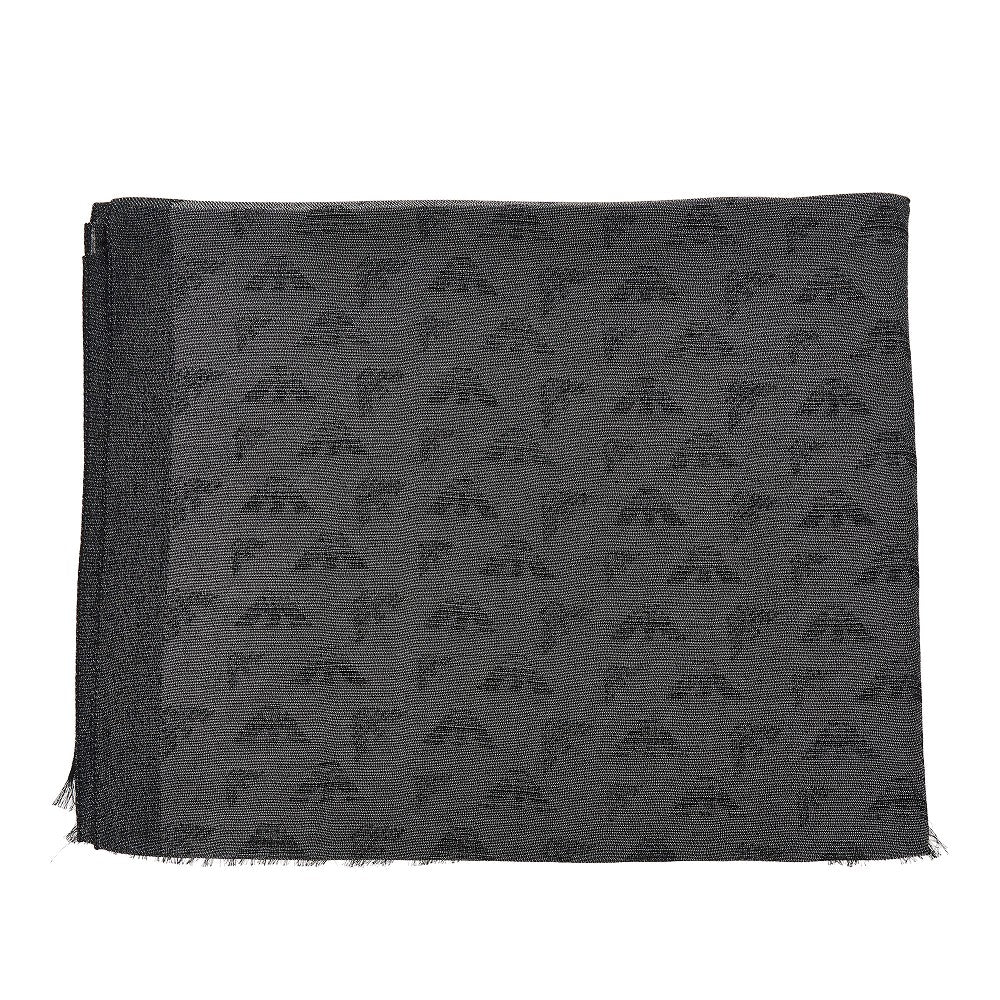 viscose-blend scarf with eagle motif